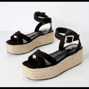 Black Platform Sandals